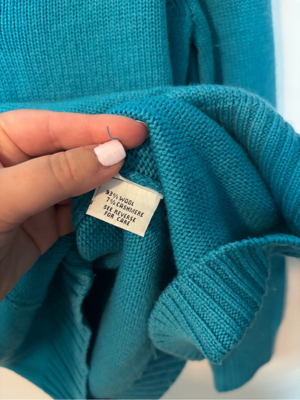 Wool Cashmere Blend Coquette Quiet Luxury Coastal Pullover Made in Italy Small - Picture 2 of 4